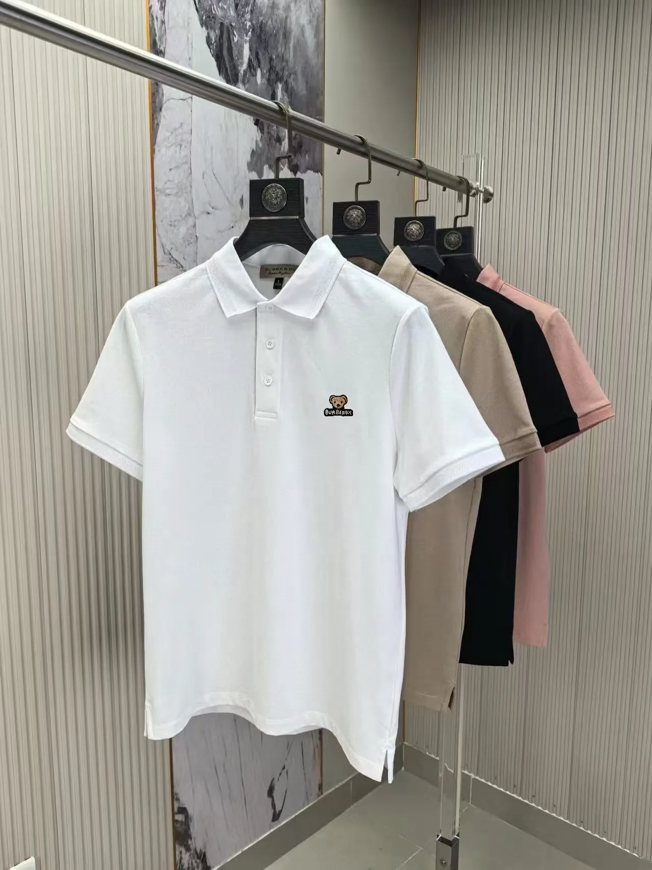 P115，〖 BURBERRY〗 New Arrival T POLO ， Breathable ， :69.7% 26.4% 3.9% : ， ， Quality。 ！ ， ！Sizes：M-4XL